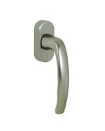 Poignée Atlanta en aluminium, aspect inox F9 dép 40