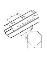 Axe de volet roulant Tube de 60 mm Octogonal