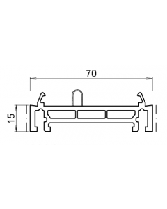 Rehausse / elargisseur kommerling de 15 mm BLANC
