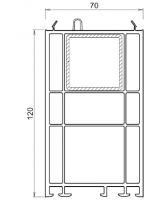 Rehausse / elargisseur kommerling de 120 mm BLANC