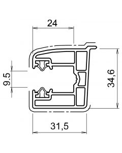 Coulisse pour volet roulant pvc