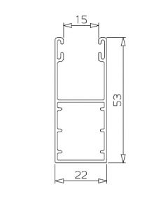 Coulisse de Volet roulant Long. 3 M Blanche