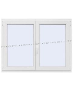 Fenêtre PVC 2 Vantaux Hauteur 1080 mm x Largeur 1760 mm stock limité