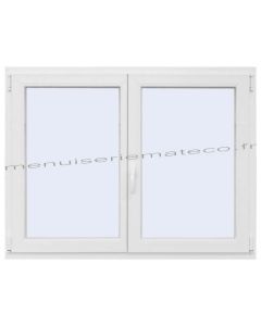 Fenêtre PVC 2 Vantaux Hauteur 1180 mm x Largeur 1160 mm stock limité