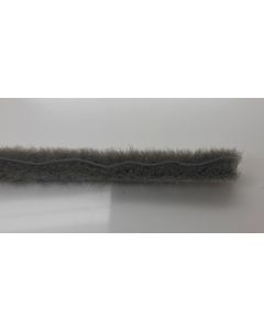 Joint brosse 5 mm Gris avec barrière plastique