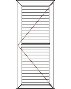 Porte de service Pleine Larg. 860 mm Poignée à gauche