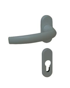 Poignée pour coulissant PVC avec serrure intérieure extérieure